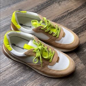 Madewell Kickoff Trainer Sneaker Leather Suede 8.5